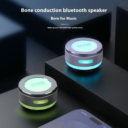 Small Wireless Bone Conduction Speakers Bluetooth Vibration 