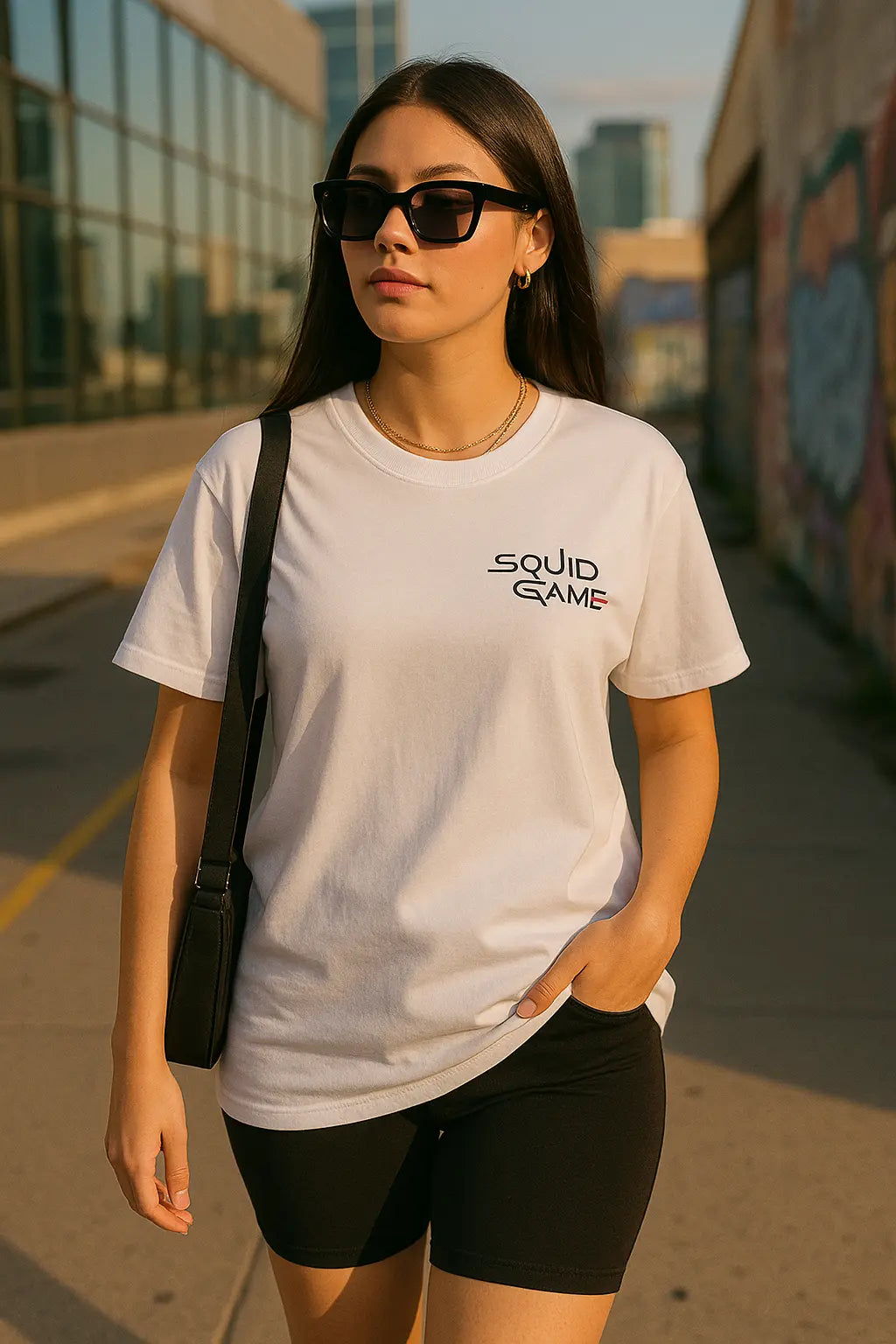Squid Game Logo 100% Cotton Custom T Shirt For Men&
