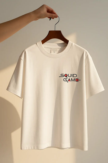 Squid Game Logo 100% Cotton Custom T Shirt For Men&