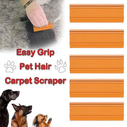 1pc Multifunctional Portable Pet Hair Carpet Scraper Mini Ea