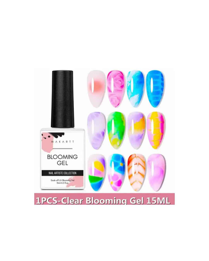 UR SUGAR Blossoming Gel Polish 15ml - Clear Watercolor Gel for Marble Effect Soak Off UV LED Nail Varnish