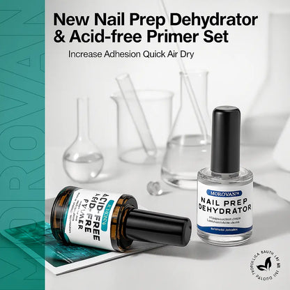 Morovan Natural Nail Dehydrator and Acid-Free Primer Nail Dehydrator for Acrylic and Gel Nail Polish Nail Primer for U V Gel - Novarashop