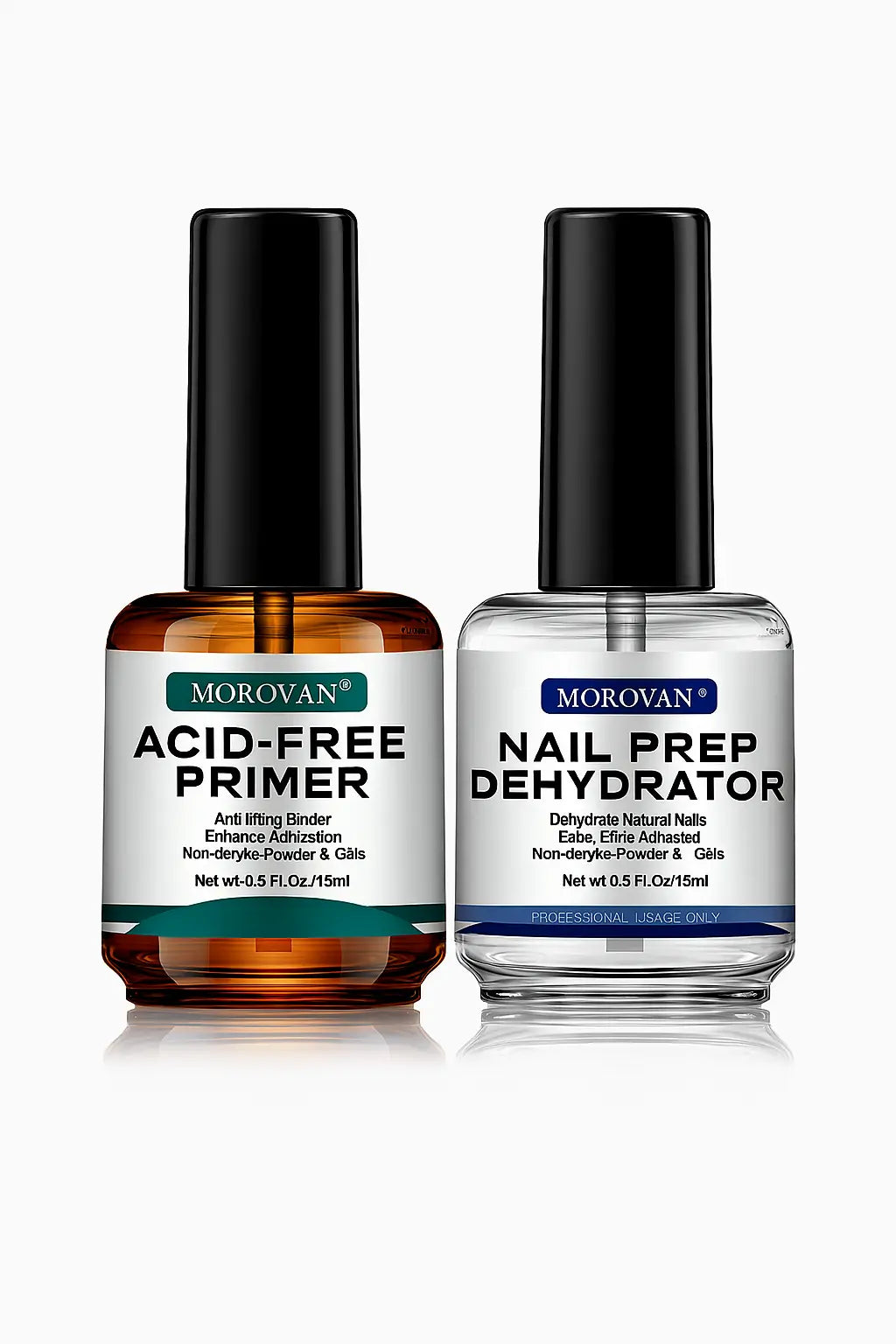 Morovan Natural Nail Dehydrator and Acid-Free Primer Nail Dehydrator for Acrylic and Gel Nail Polish Nail Primer for U V Gel - Novarashop