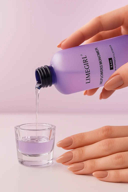 Limegirl Acrylic Liquid Monomer - Large Capacity 40ml/70ml/120ml/240ml for Nail Art DIY Acrylic Powder Liquid Manicure