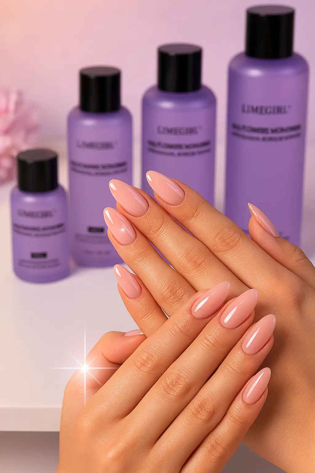 Limegirl Acrylic Liquid Monomer - Large Capacity 40ml/70ml/120ml/240ml for Nail Art DIY Acrylic Powder Liquid Manicure