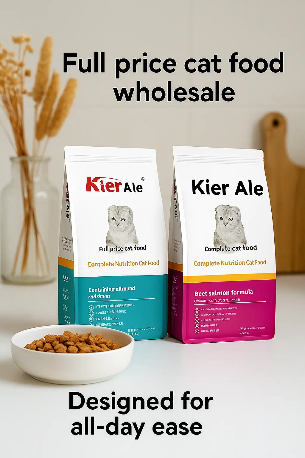 Aier cat food deep sea fish flavor adult cat kitten full price general beef salmon 500g bag - Novarashop
