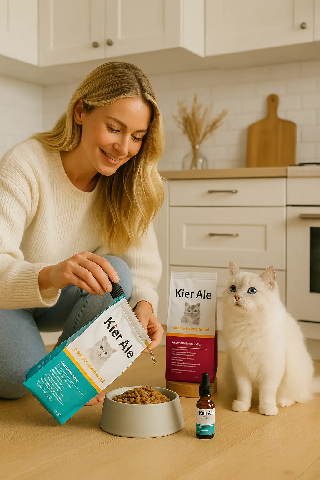 Aier cat food deep sea fish flavor adult cat kitten full price general beef salmon 500g bag - Novarashop
