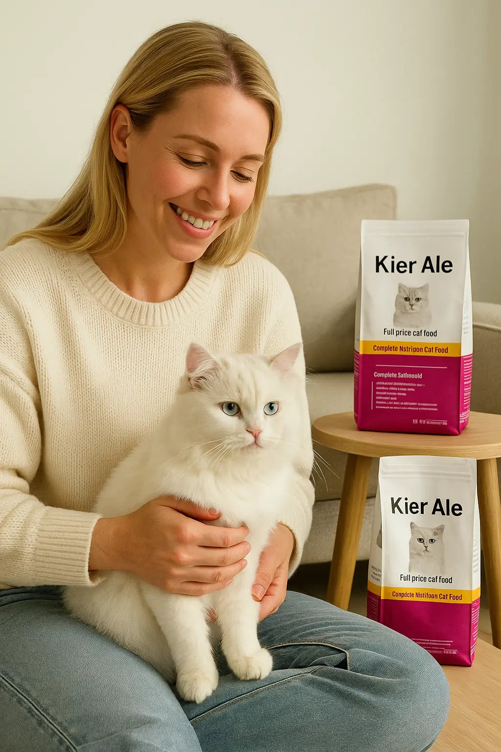 Aier cat food deep sea fish flavor adult cat kitten full price general beef salmon 500g bag - Novarashop
