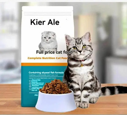 Aier cat food deep sea fish flavor adult cat kitten full price general beef salmon 500g bag - Novarashop