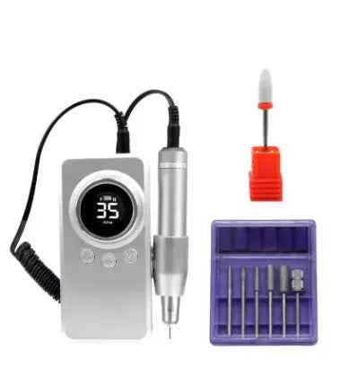 2024 DDQ Electric Nail Drill Machine Professional Manicure Nail Sander Set Nail Drill Bit Portable Polisher Equipment Gift Dusti
