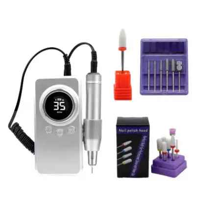 2024 DDQ Electric Nail Drill Machine Professional Manicure Nail Sander Set Nail Drill Bit Portable Polisher Equipment Gift Dusti