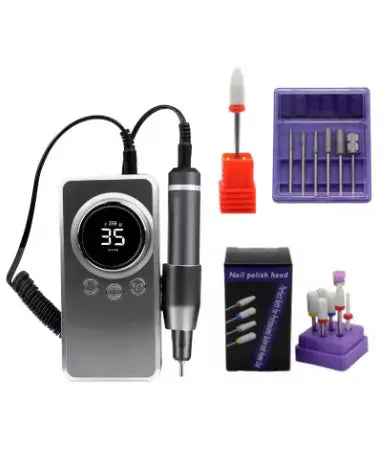 2024 DDQ Electric Nail Drill Machine Professional Manicure Nail Sander Set Nail Drill Bit Portable Polisher Equipment Gift Dusti