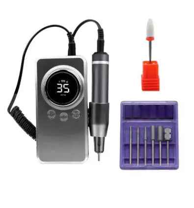 2024 DDQ Electric Nail Drill Machine Professional Manicure Nail Sander Set Nail Drill Bit Portable Polisher Equipment Gift Dusti