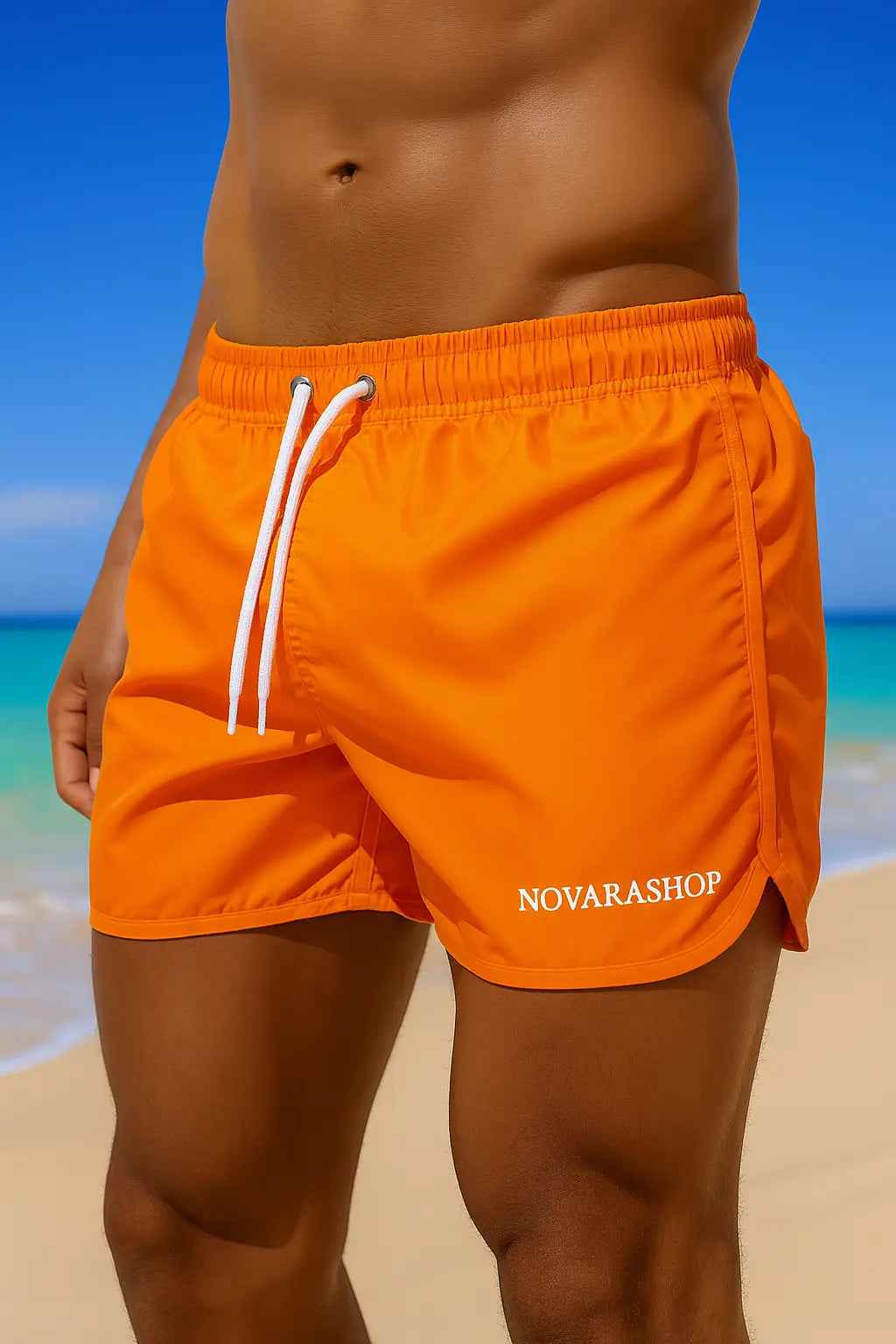 Novarashop European and American Summer Beach Shorts Men&