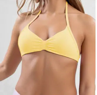 Strappy Bra Top Women High Support Thin Strap Halter Sport Seamless Bras Scrunch Workout Yoga Tank - Novarashop