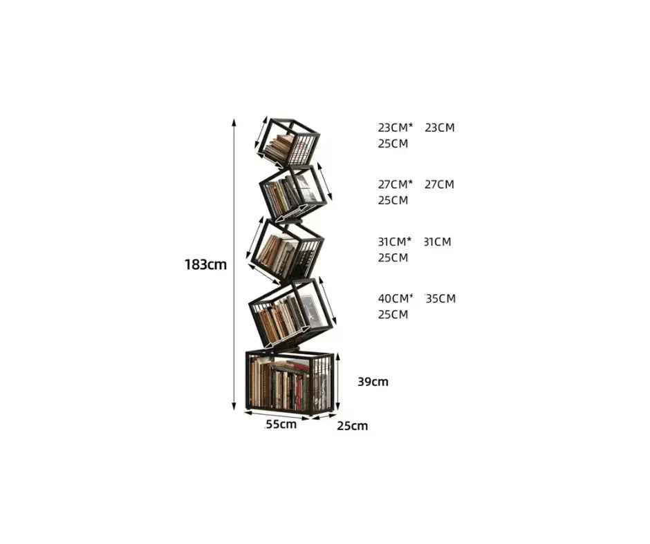 Rotating Bookshelf Organizer - Aesthetic Children&