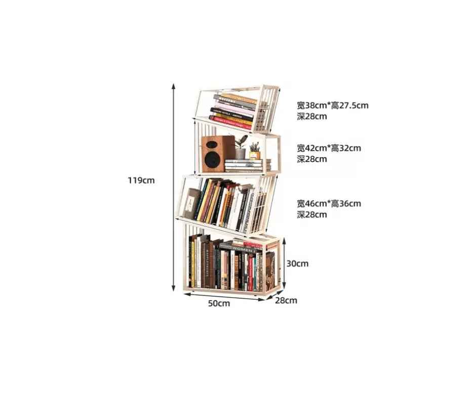 Rotating Bookshelf Organizer - Aesthetic Children&