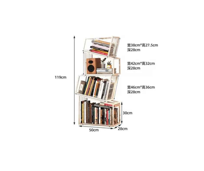 Rotating Bookshelf Organizer - Aesthetic Children&