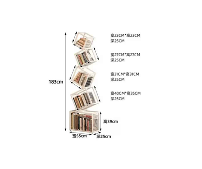 Rotating Bookshelf Organizer - Aesthetic Children&