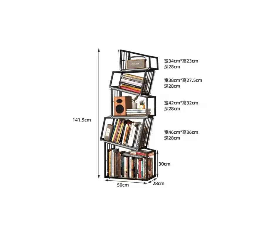 Rotating Bookshelf Organizer - Aesthetic Children&