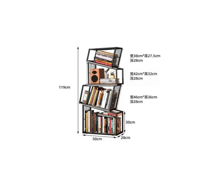 Rotating Bookshelf Organizer - Aesthetic Children&