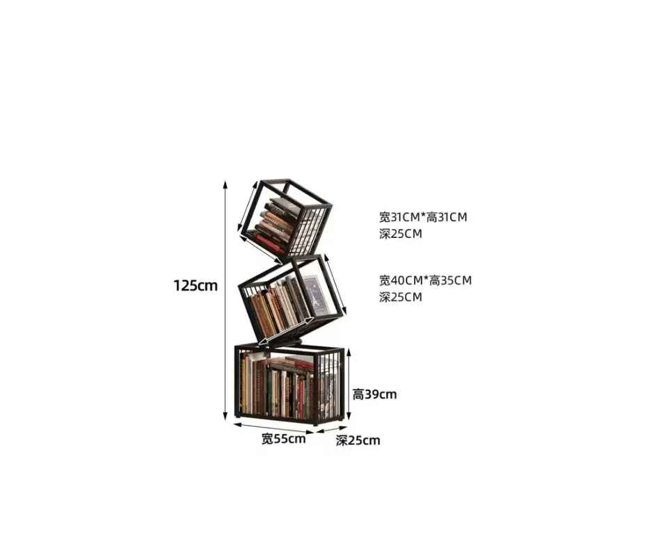 Rotating Bookshelf Organizer - Aesthetic Children&