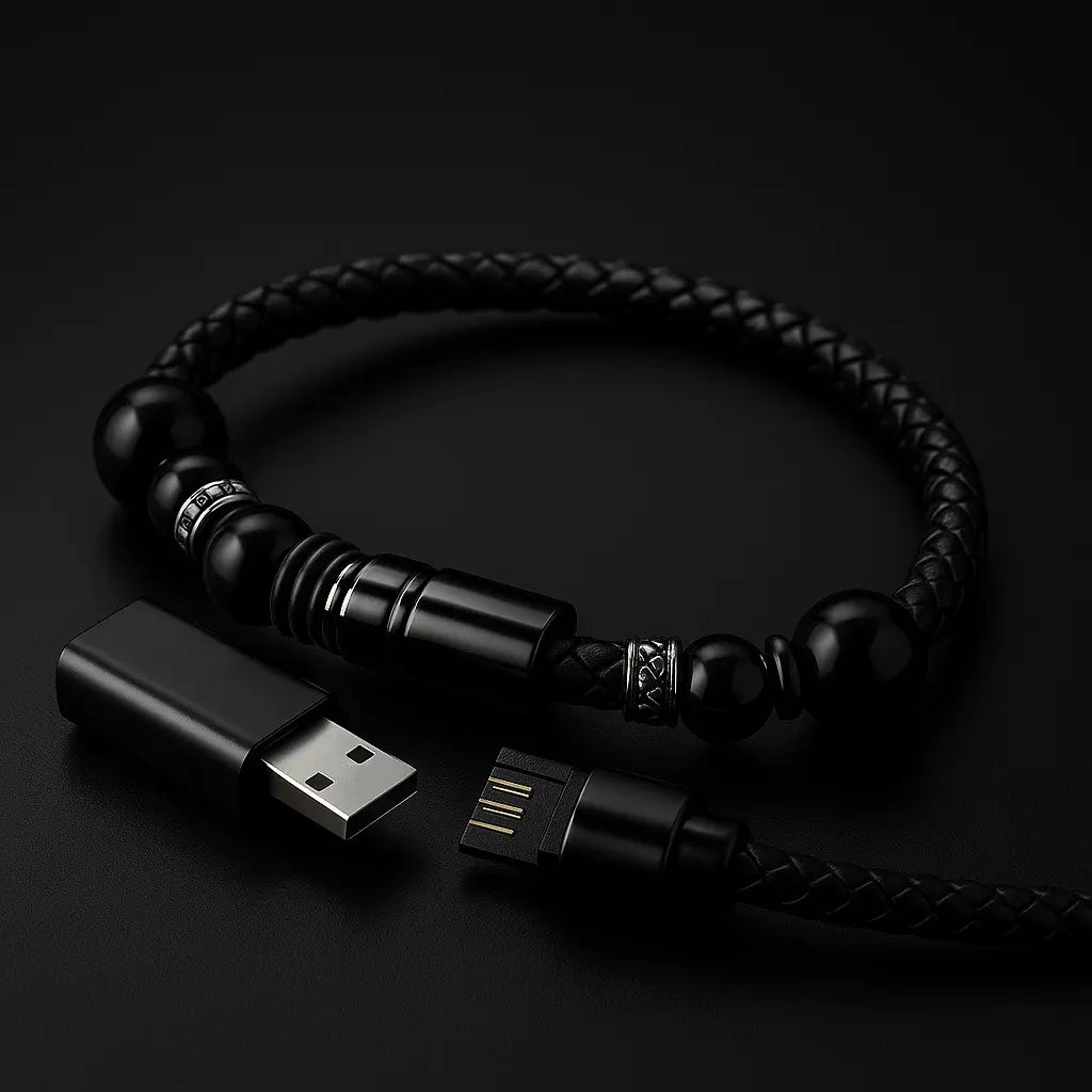 Bracelet Type Data Cable | Leather Charging Cable | Novara Shop