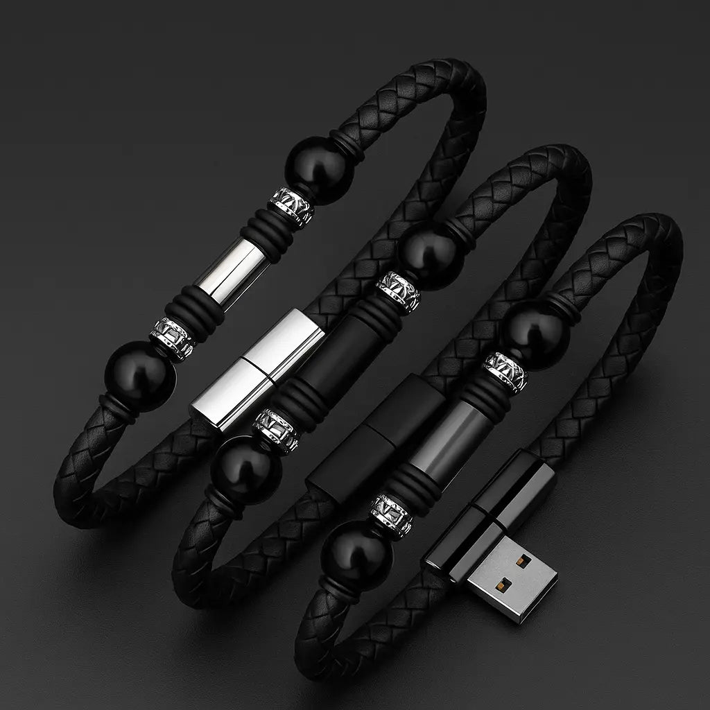 Bracelet Type Data Cable | Leather Charging Cable | Novara Shop