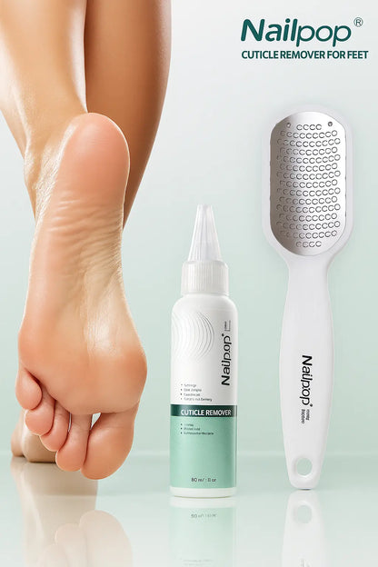 Nailpop Professional Callus Remover for Feet Extra Strength Gel &amp; Rasp Foot File Kit Dead Skin Remover Cracked Heels Dry Skin - Novarashop
