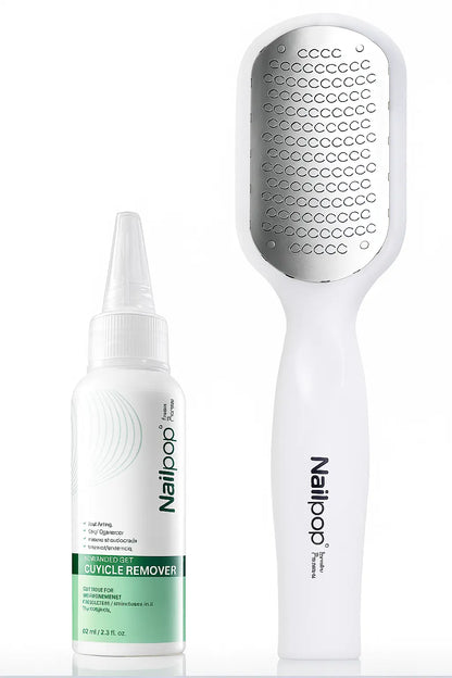 Nailpop Professional Callus Remover for Feet Extra Strength Gel &amp; Rasp Foot File Kit Dead Skin Remover Cracked Heels Dry Skin - Novarashop