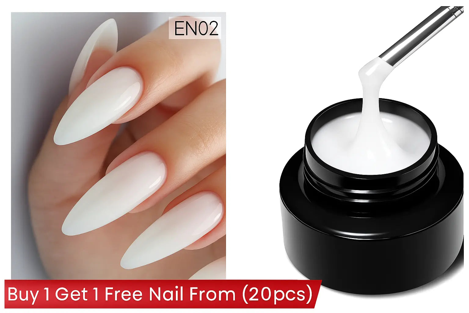 BORN PRETTY 60ml/30ml Hard Jelly Nail Extension Gel Nail Art French Nail Gum Clear Natural Color Soak Off UV Construction Gel - Novarashop