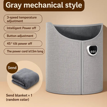Under desk foot warmer heating pad for office and home use