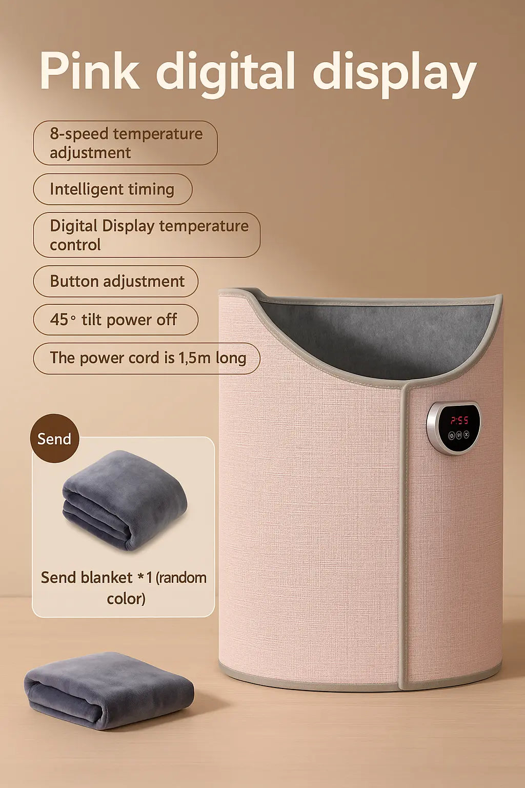 Under desk foot warmer heating pad for office and home use
