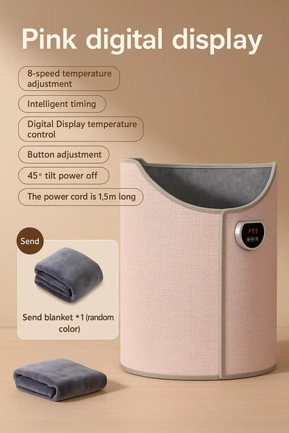 Under desk foot warmer heating pad for office and home use