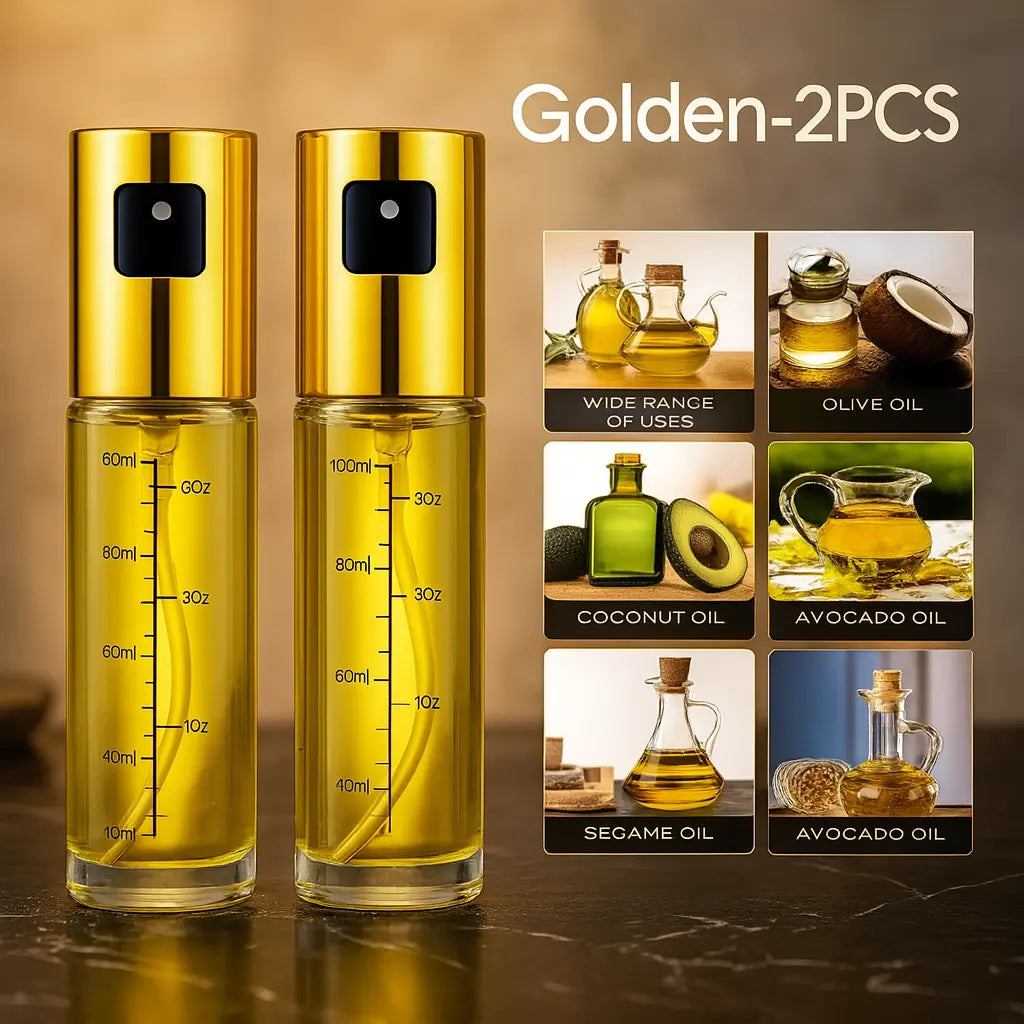 Glass Oil Sprayer for Cooking Olive Spray Mister for Salad BBQ Kitchen Baking Empty Vinegar Bottle - Novarashop