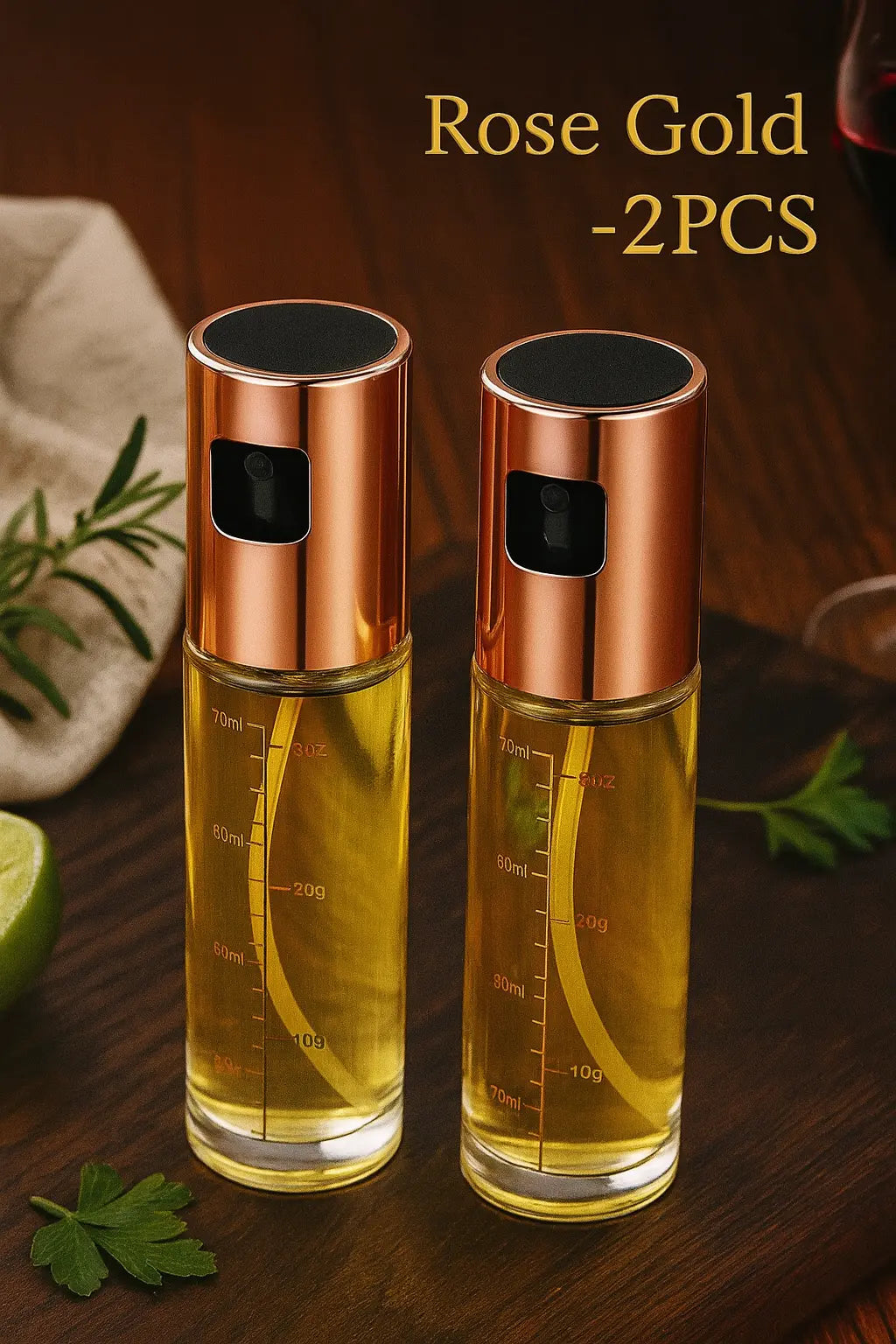 Glass Oil Sprayer for Cooking Olive Spray Mister for Salad BBQ Kitchen Baking Empty Vinegar Bottle - Novarashop