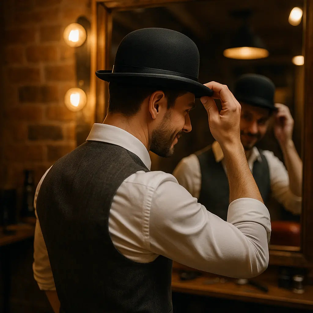 Halloween Men Women Magician Hats Cap Gentleman Jazz Hat Top Hat Black Red Party Bowler Hat - Novarashop