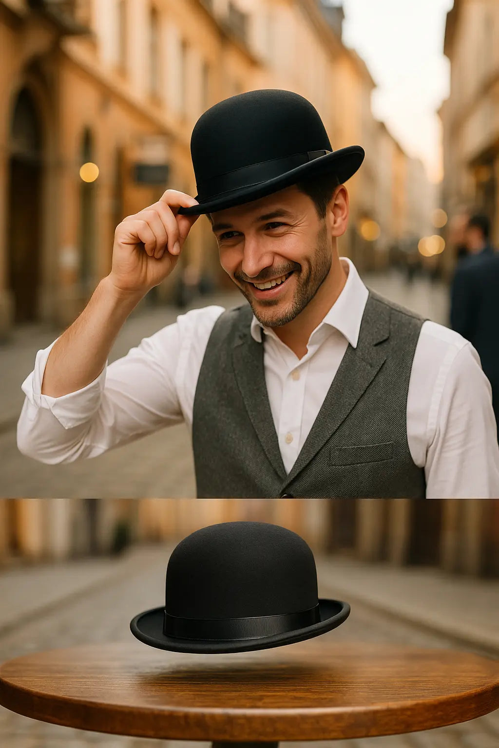 Halloween Men Women Magician Hats Cap Gentleman Jazz Hat Top Hat Black Red Party Bowler Hat - Novarashop