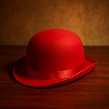 Halloween Men Women Magician Hats Cap Gentleman Jazz Hat Top Hat Black Red Party Bowler Hat - Novarashop