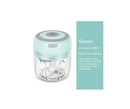 150ML/250ML/300ML Electric Garlic Chopper USB Charging Food Vegetable Meat Crusher Stainless Steel Mini Chili Garlic Masher Kitchen Gadgets