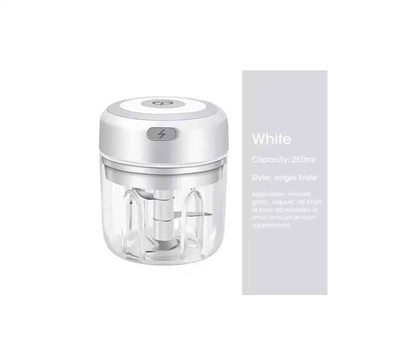 150ML/250ML/300ML Electric Garlic Chopper USB Charging Food Vegetable Meat Crusher Stainless Steel Mini Chili Garlic Masher Kitchen Gadgets