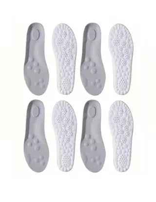 2Pairs/4Pairs/8pairs High Elasticity Latex Sport Insoles Soft Shoe Pads Arch Support Orthotic Insoles Breathable Deodorant Insole