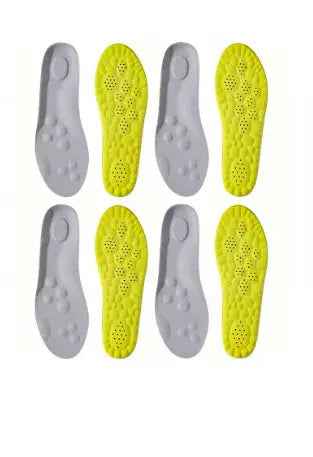2Pairs/4Pairs/8pairs High Elasticity Latex Sport Insoles Soft Shoe Pads Arch Support Orthotic Insoles Breathable Deodorant Insole