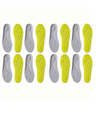 2Pairs/4Pairs/8pairs High Elasticity Latex Sport Insoles Soft Shoe Pads Arch Support Orthotic Insoles Breathable Deodorant Insole