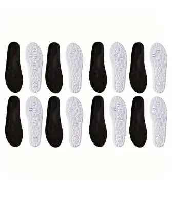 2Pairs/4Pairs/8pairs High Elasticity Latex Sport Insoles Soft Shoe Pads Arch Support Orthotic Insoles Breathable Deodorant Insole