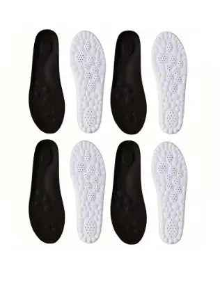 2Pairs/4Pairs/8pairs High Elasticity Latex Sport Insoles Soft Shoe Pads Arch Support Orthotic Insoles Breathable Deodorant Insole