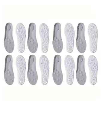2Pairs/4Pairs/8pairs High Elasticity Latex Sport Insoles Soft Shoe Pads Arch Support Orthotic Insoles Breathable Deodorant Insole