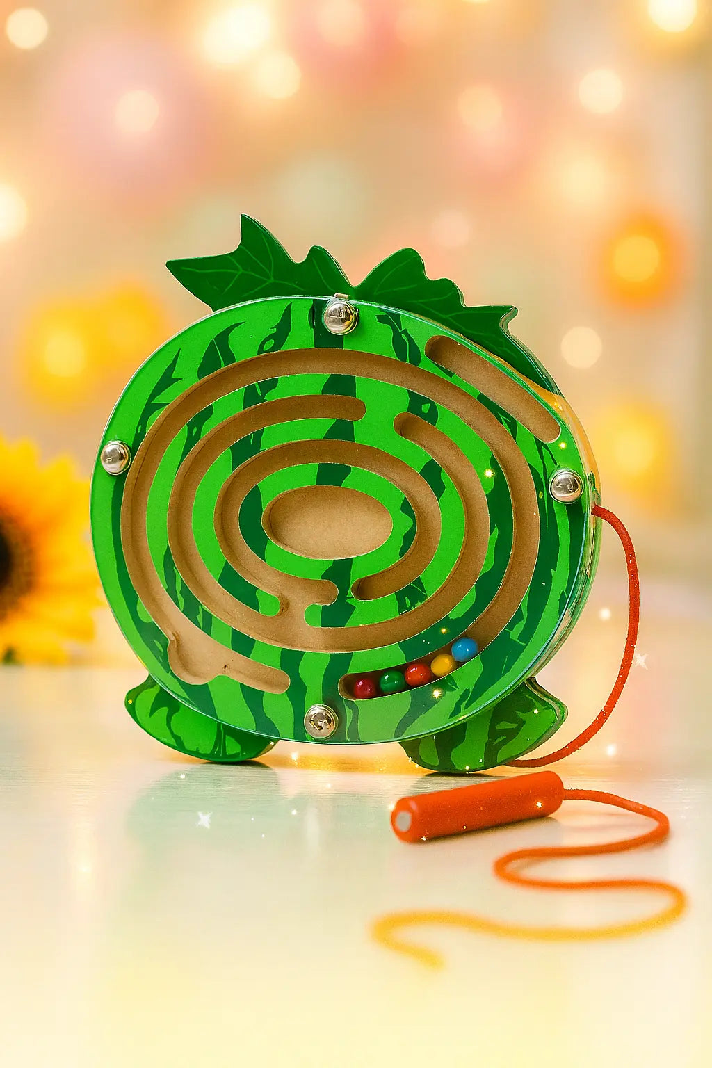 Kids Magnetic Maze Toy Mini Wooden Interactive Maze Pen Driving Beads Maze Puzzle Board Game Eduactional Toys for Toddlers Baby - Novarashop