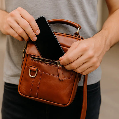 Leather Shoulder Crossbody Bag Casual Retro Novarashop