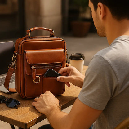 Leather Shoulder Crossbody Bag Casual Retro Novarashop